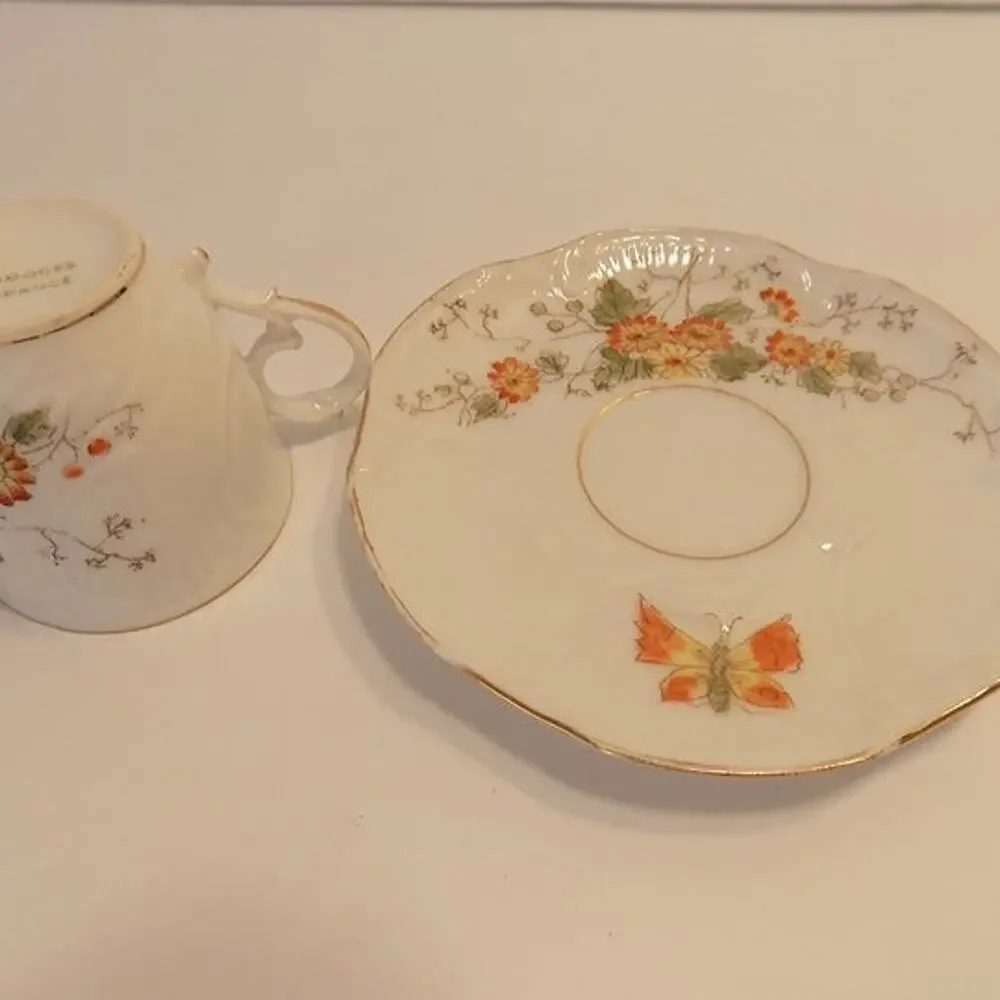 Vintage Limoges demitasse cup and saucer